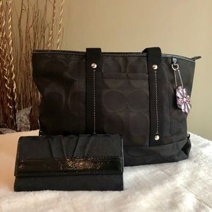 Coach Purse and Wallet Set